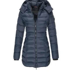 Discount Women's Puffer Jacket Insulated Jacket Hiking Windbreaker Winter Outdoor Thermal Warm Waterproof Windproof Outerwear Mid Length Visible Zipper Fishing Climbing Camping Hiking Women Puffers & Parka