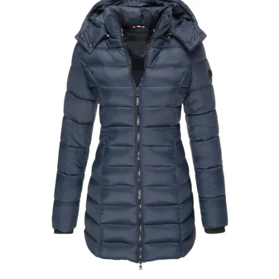 Discount Women's Puffer Jacket Insulated Jacket Hiking Windbreaker Winter Outdoor Thermal Warm Waterproof Windproof Outerwear Mid Length Visible Zipper Fishing Climbing Camping Hiking Women Puffers & Parka