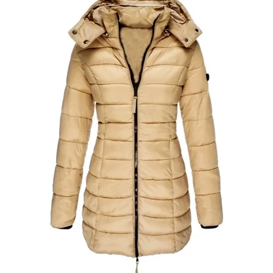 Discount Women's Puffer Jacket Insulated Jacket Hiking Windbreaker Winter Outdoor Thermal Warm Waterproof Windproof Outerwear Mid Length Visible Zipper Fishing Climbing Camping Hiking Women Puffers & Parka