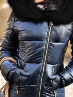 Best Women's Puffer Jacket Work Sports & Outdoor Daily Fall Winter Regular Coat Fashion Streetwear Jacket Long Sleeve Patchwork Women Puffers & Parka