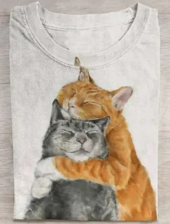 Hot Women's Pullover Casual Cat Dailywear Casual Hoodie Print Long Sleeve Fall Winter Women Hoodies & Sweatshirts