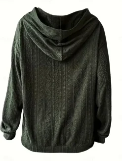 Clearance Women's Pullover Hoodie Sweatshirt Plain Casual Long Sleeve Hooded Regular Tops Street Dailywear Black Blue Green Coffee Fall Winter Women Hoodies & Sweatshirts