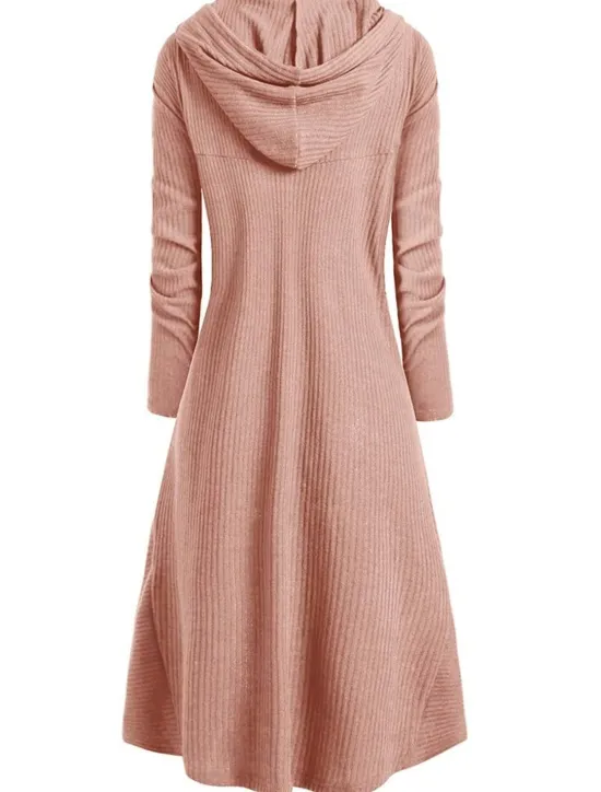 Best Women's Pullover Solid Color Casual Long Sleeve Regular Fit Sweater Cardigans Fall Winter Wine Black Pink Women Pullovers & Tops
