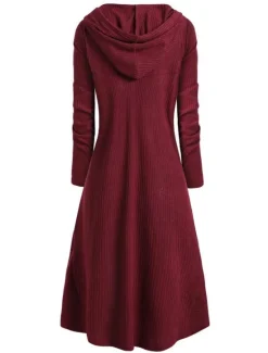 Best Women's Pullover Solid Color Casual Long Sleeve Regular Fit Sweater Cardigans Fall Winter Wine Black Pink Women Pullovers & Tops
