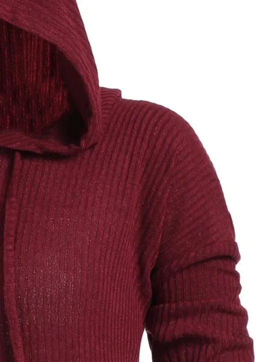 Best Women's Pullover Solid Color Casual Long Sleeve Regular Fit Sweater Cardigans Fall Winter Wine Black Pink Women Pullovers & Tops