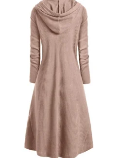 Best Women's Pullover Solid Color Casual Long Sleeve Regular Fit Sweater Cardigans Fall Winter Wine Black Pink Women Pullovers & Tops