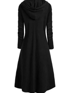 Best Women's Pullover Solid Color Casual Long Sleeve Regular Fit Sweater Cardigans Fall Winter Wine Black Pink Women Pullovers & Tops