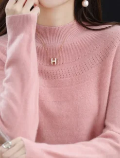 Sale Women's Pullover Sweater Jumper Streetwear Casual Soft Solid Color Ribbed Crew Neck Oversized Long Sleeve Regular Tops Knit Outdoor Daily Holiday Magenta Lake blue Fall Winter Women Pullovers & Tops