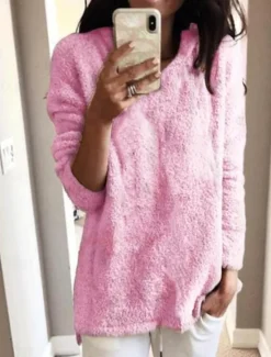 Sale Women's Pullover Sweater Jumper Stylish Casual Soft Solid Color Chunky Turtleneck Oversized Long Sleeve Regular Tops Knit Daily Going out Weekend Black White Fall Winter Women Pullovers & Tops