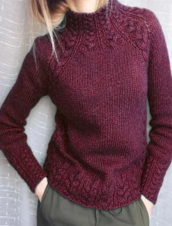 New Women's Pullover Sweater Jumper Stylish Casual Soft Solid Color Cable Turtleneck Oversized Long Sleeve Regular Tops Knit Outdoor Daily Holiday Black Wine Fall Winter Women Pullovers & Tops