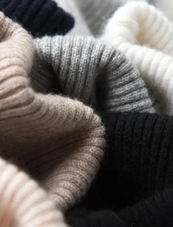Best Women's Pullover Sweater Jumper Stylish Casual Soft Solid Color Ribbed Turtleneck Oversized Long Sleeve Knit Daily Holiday Going out Rust Red Pink purple Fall Winter Women Pullovers & Tops
