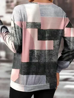 Clearance Women's Quarter Zipper Sweater Plaid Street Dailywear Print Casual Crew Neck Long Sleeve Micro-elastic Fall Winter Comfrt Breathable Soft Fabric Women Hoodies & Sweatshirts