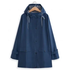 Best Women's Rain Jacket Hiking Raincoat Waterproof Jacket Outdoor Windproof Quick Dry Lightweight Hooded Windbreaker Parka Trench Coat Top Camping Hunting Fishing Navy Pink Blue Purple Women Jackets