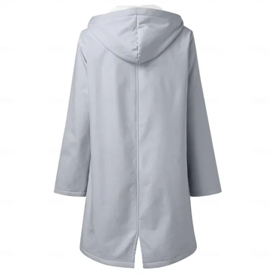 Best Women's Rain Jacket Waterproof Hiking Jacket Hiking Raincoat Winter Outdoor Thermal Warm Windproof Breathable Lightweight Hoodie Parka Teddy Coat Full Length Hidden Zipper Ski / Snowboard Fishing Women Jackets