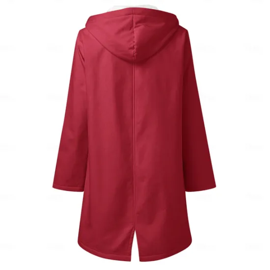 Best Women's Rain Jacket Waterproof Hiking Jacket Hiking Raincoat Winter Outdoor Thermal Warm Windproof Breathable Lightweight Hoodie Parka Teddy Coat Full Length Hidden Zipper Ski / Snowboard Fishing Women Jackets