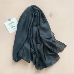 Sale Women's Rectangle Scarf Street Daily Date Blue Pink Scarf Pure Color Women Scarves