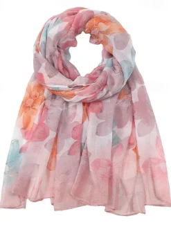 Hot Women's Rectangle Scarf Street Daily Date Purple Pink Scarf Floral Women Scarves