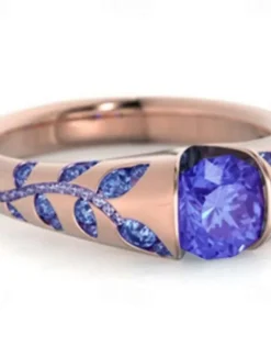 Sale Women's Rings Elegant Valentine's Day Floral Ring Women Trendy Jewelry