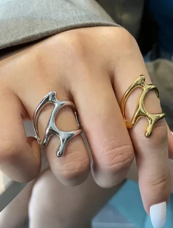 Best Women's Rings Fashion Outdoor Geometry Ring Women Trendy Jewelry