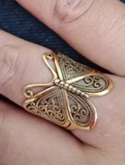 New Women's Rings Fashion Outdoor Butterfly Ring Women Trendy Jewelry