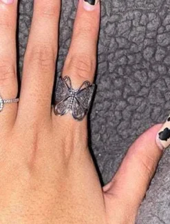 New Women's Rings Fashion Outdoor Butterfly Ring Women Trendy Jewelry