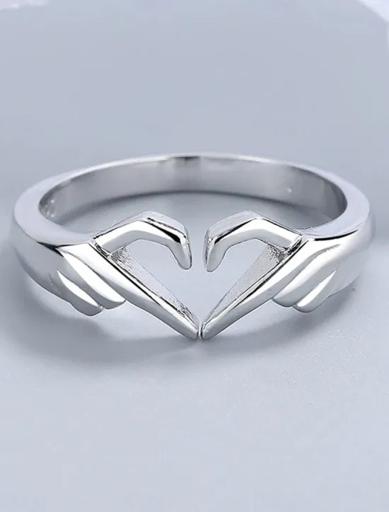 Women's Rings Fashion Outdoor Heart Ring Women Trendy Jewelry
