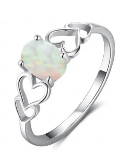 Best Women's Rings Romantic Wedding Heart Ring Women Trendy Jewelry
