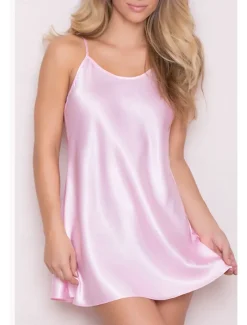 New Women's Robes Gown Nightgown Sleepwear Patchwork Fashion Simple Hot Home Daily Bed Lace Breathable Straps Sleeveless Backless Summer Spring Home Outfits Women Sleepwear