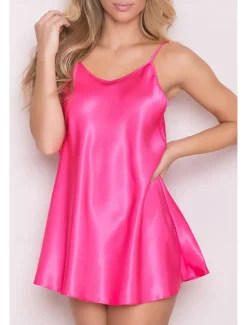 New Women's Robes Gown Nightgown Sleepwear Patchwork Fashion Simple Hot Home Daily Bed Lace Breathable Straps Sleeveless Backless Summer Spring Home Outfits Women Sleepwear