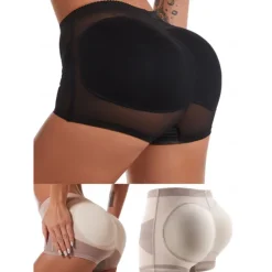 Best Women's Scrunch Butt Shorts Shapewear Fashion Casual Short Plain Mesh Patchwork Ruched Butt Lifting Tummy Control Butt Lift Comfort High Elasticity Home Daily Fitness Black Apricot Skinny Women Shapewear
