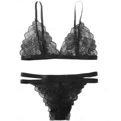 Hot Women's Sexy Bodies Lingerie Set Sets Pure Color Fashion Lovers Hot Home Valentine's Day Lace Breathable V Wire Sleeveless Backless Summer Spring Home Outfits Women Lingerie