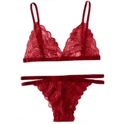 Hot Women's Sexy Bodies Lingerie Set Sets Pure Color Fashion Lovers Hot Home Valentine's Day Lace Breathable V Wire Sleeveless Backless Summer Spring Home Outfits Women Lingerie
