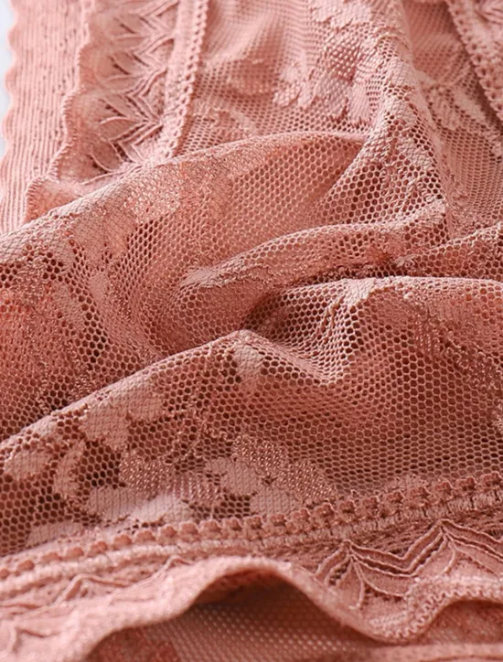 New Women's Sexy Lingerie Panties Pure Color Lovers Hot Home Valentine's Day Bed Lace Breathable Hole Summer Spring Home Outfits Women Lingerie