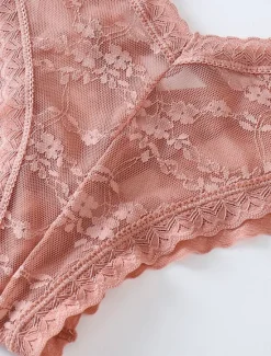 New Women's Sexy Lingerie Panties Pure Color Lovers Hot Home Valentine's Day Bed Lace Breathable Hole Summer Spring Home Outfits Women Lingerie
