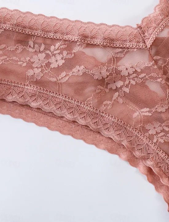 New Women's Sexy Lingerie Panties Pure Color Lovers Hot Home Valentine's Day Bed Lace Breathable Hole Summer Spring Home Outfits Women Lingerie
