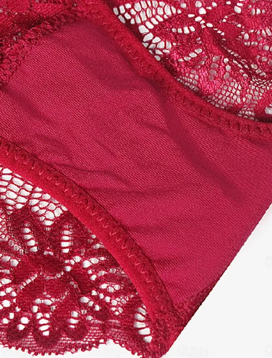 Outlet Women's Sexy Lingerie Panties Pure Color Fashion Comfort Soft Home Daily Vacation Lace Breathable Summer Spring Home Outfits Women Lingerie