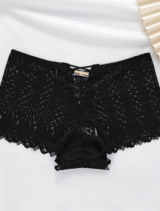 New Women's Sexy Lingerie Panties Pure Color Lovers Hot Home Valentine's Day Bed Lace Breathable Hole Summer Spring Home Outfits Women Lingerie