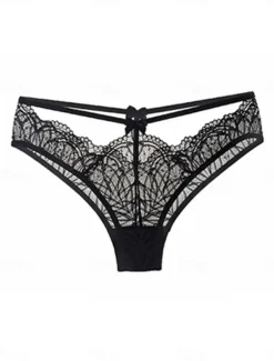 Sale Women's Sexy Lingerie Panties Pure Color Lovers Hot Home Valentine's Day Bed Lace Breathable Hole Summer Spring Home Outfits Women Lingerie