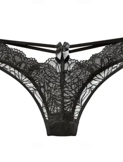 Sale Women's Sexy Lingerie Panties Pure Color Lovers Hot Home Valentine's Day Bed Lace Breathable Hole Summer Spring Home Outfits Women Lingerie