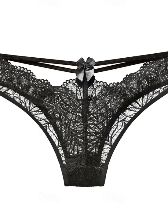 Sale Women's Sexy Lingerie Panties Pure Color Lovers Hot Home Valentine's Day Bed Lace Breathable Hole Summer Spring Home Outfits Women Lingerie