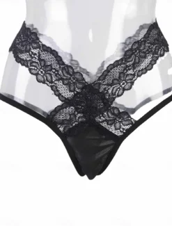 Best Women's Sexy Lingerie Panties Pure Color Fashion Hot Valentine's Day Bed Lace Breathable Summer Spring Home Outfits Women Lingerie