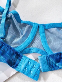 Clearance Women's Sexy Lingerie Sets 5 Pieces Pure Color Lovers Hot Home Valentine's Day Bed Mesh Breathable Straps Sleeveless Backless Summer Spring Home Outfits Women Lingerie