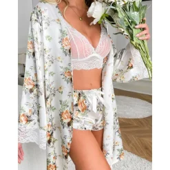 Sale Women's Sexy Lingerie Sexy Bodies Bra MeshNightwearPolyester Solid Colored White Navy Blue Brown Spring & Summer Fall & Winter Women Lingerie
