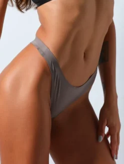 Best Women's Sexy Panties Basic Panties G-strings & Thongs Panties Brief Underwear 1 PC Underwear Fashion Sexy Comfort Basic Pure Color Nylon Low Waist Sexy Black Fuchsia M L XL Home Outfits Women Lingerie