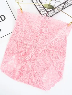 Discount Women's Sexy Panties Brief Underwear 1 PC Underwear Sexy Comfort Lace Pure Color PU High Waist Sexy Green Black Purple M L XL Home Outfits Women Lingerie
