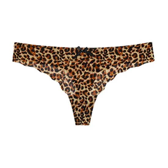Outlet Women's Sexy Panties G-strings & Thongs Panties Brief Underwear 1 PC Underwear Fashion Sexy Comfort Basic Bow Leopard Pure Color Nylon Low Waist Sexy Multi color Black Pink S M L Home Outfits Women Lingerie