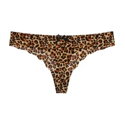 Sale Women's Sexy Panties G-strings & Thongs Panties Brief Underwear 1 PC Underwear Fashion Sexy Comfort Basic Bow Leopard Pure Color Nylon Low Waist Sexy Multi color Black Pink S M L Home Outfits Women Lingerie