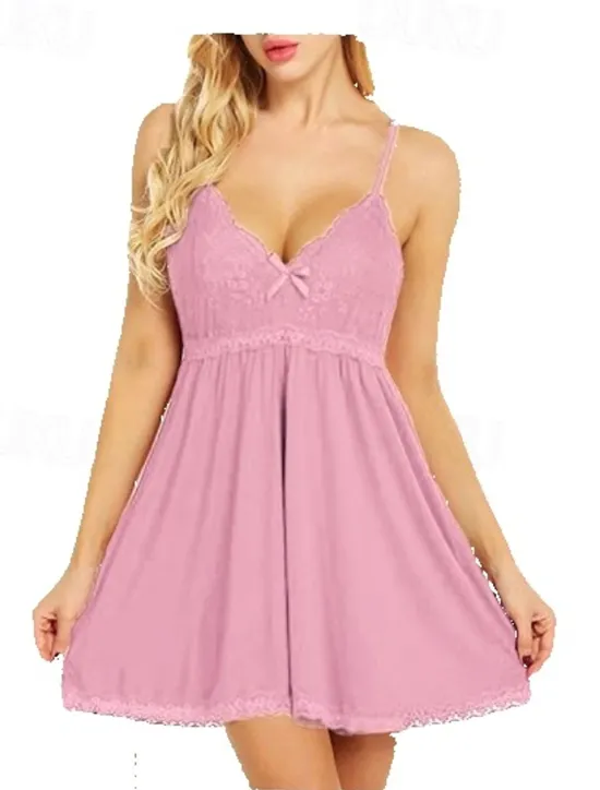 Online Women'S Sexy Perspective Pajamas Nightdress Fat Mm Plus Size Slip Dress Set Women Lingerie