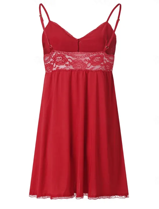 Online Women'S Sexy Perspective Pajamas Nightdress Fat Mm Plus Size Slip Dress Set Women Lingerie