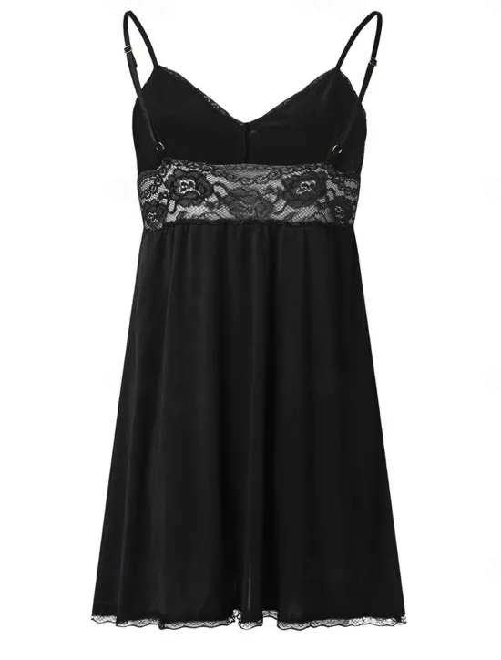 Online Women'S Sexy Perspective Pajamas Nightdress Fat Mm Plus Size Slip Dress Set Women Lingerie